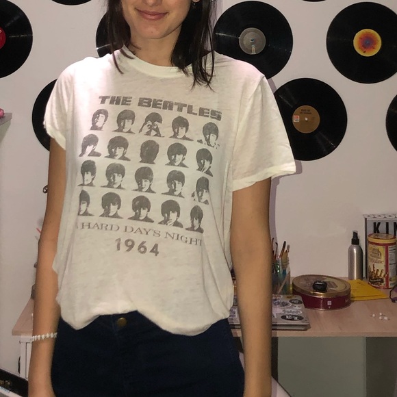 The Beatles Tops - the beatles 1964 band tee ♡ ♡